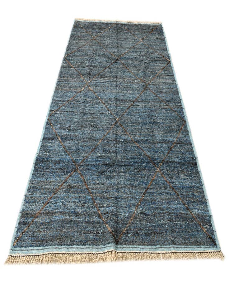 Detail image of 6' 1 x 9' 2  Hand Knotted Moroccan Wool Rug