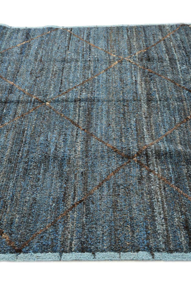 Detail image of 6' 1 x 9' 2 Hand Knotted Moroccan Wool Rug