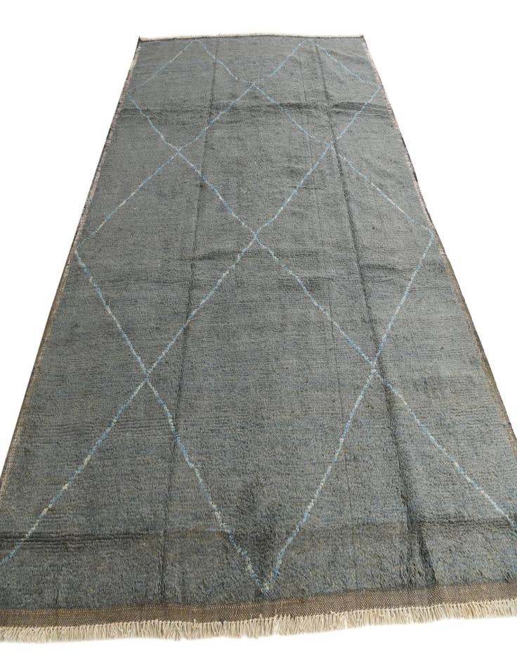 Detail image of 8' 9 x 11' 10  Hand Knotted Moroccan Wool Rug