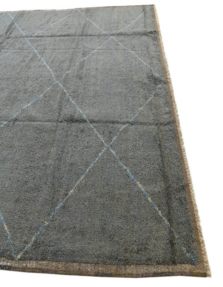 Detail image of 8' 9 x 11' 10  Hand Knotted Moroccan Wool Rug