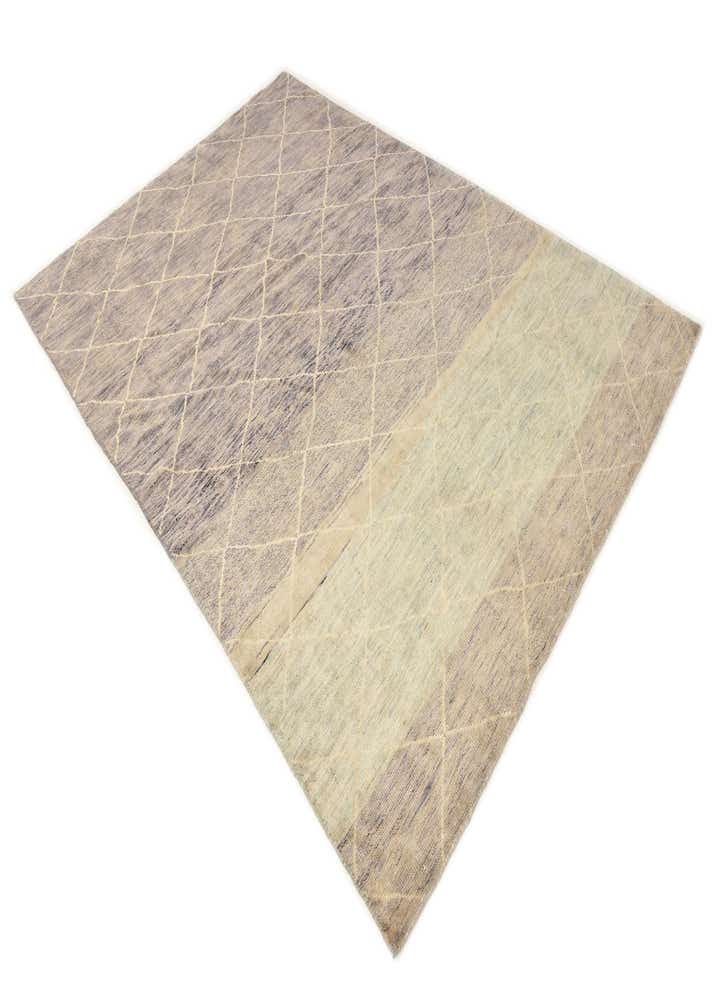 6' 6 x 10' Hand Knotted Moroccan Wool Rug