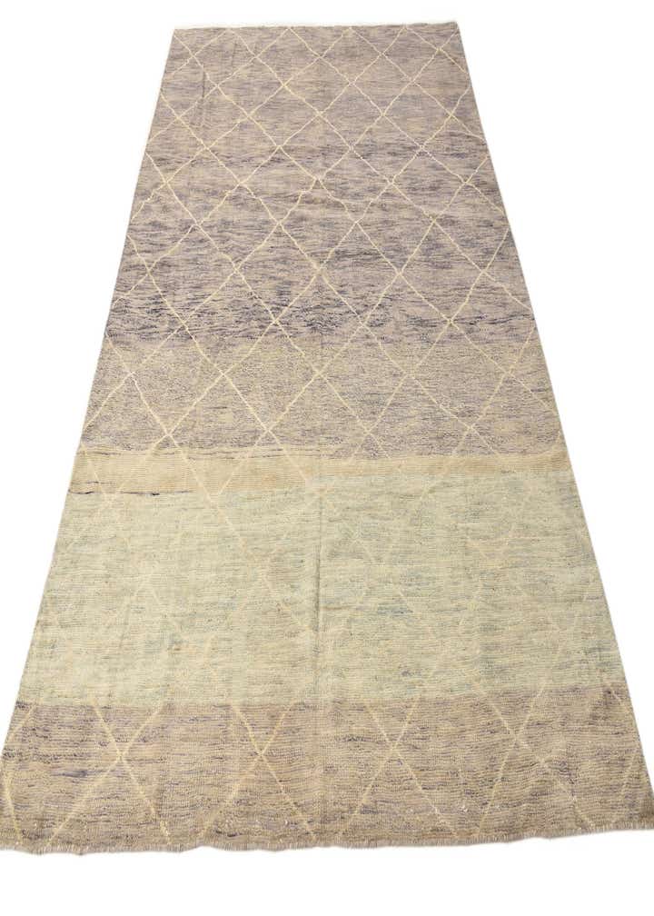 6' 6 x 10' Hand Knotted Moroccan Wool Rug