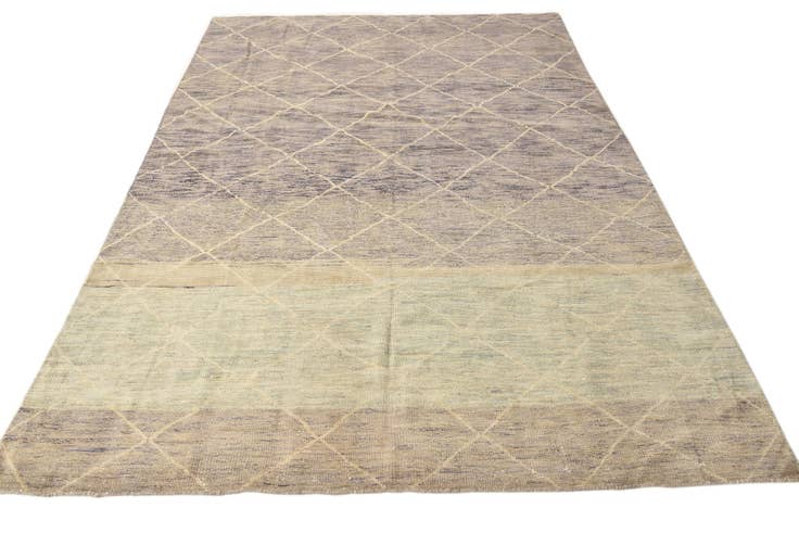 Detail image of 6' 6 x 10' Hand Knotted Moroccan Wool Rug