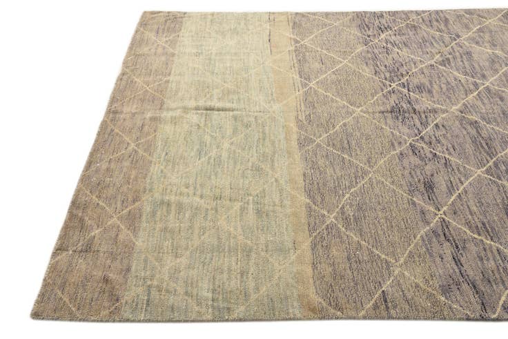 Detail image of 6' 6 x 10' Hand Knotted Moroccan Wool Rug
