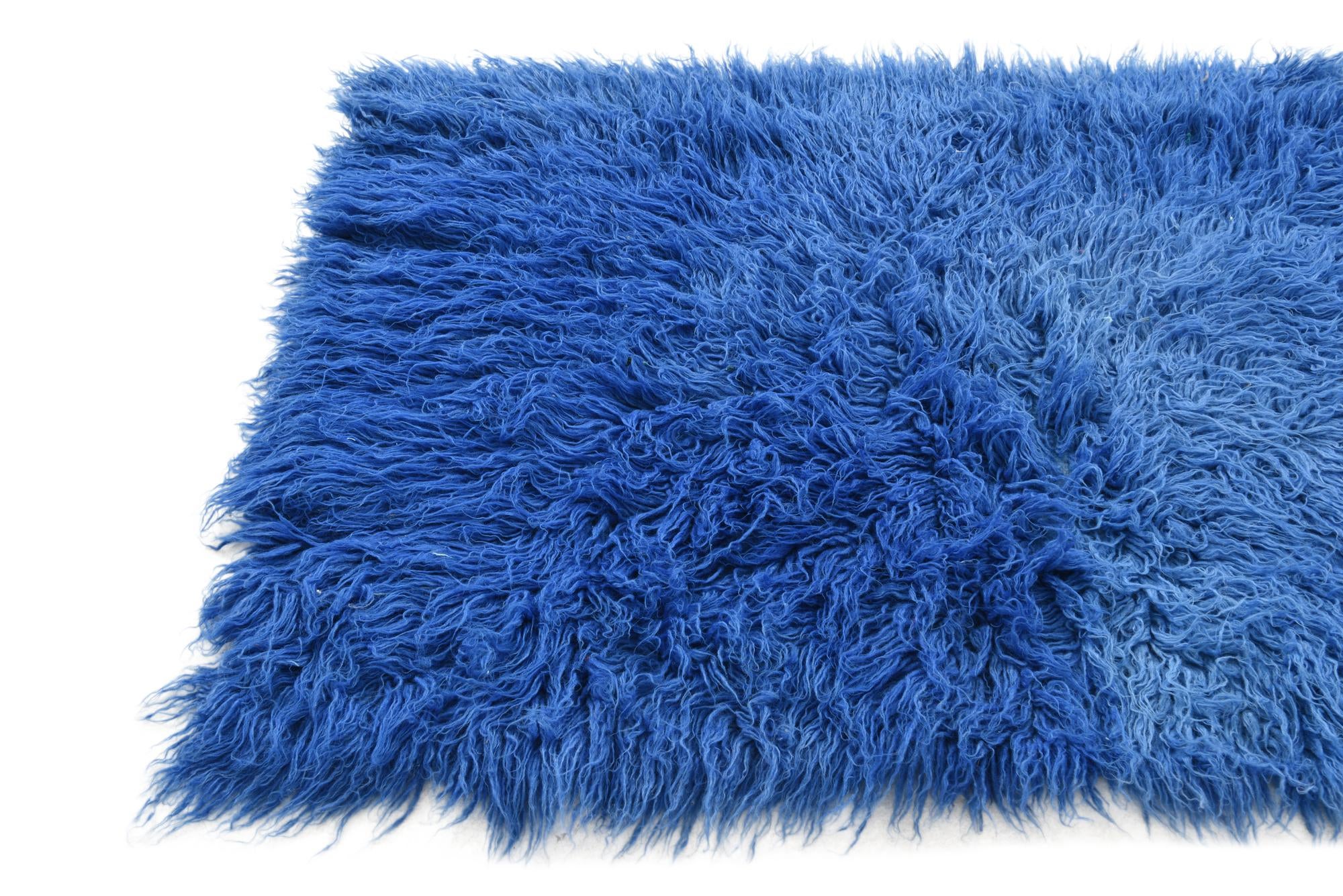 3' 4 x 4' 7 Hand Knotted Moroccan Wool Rug