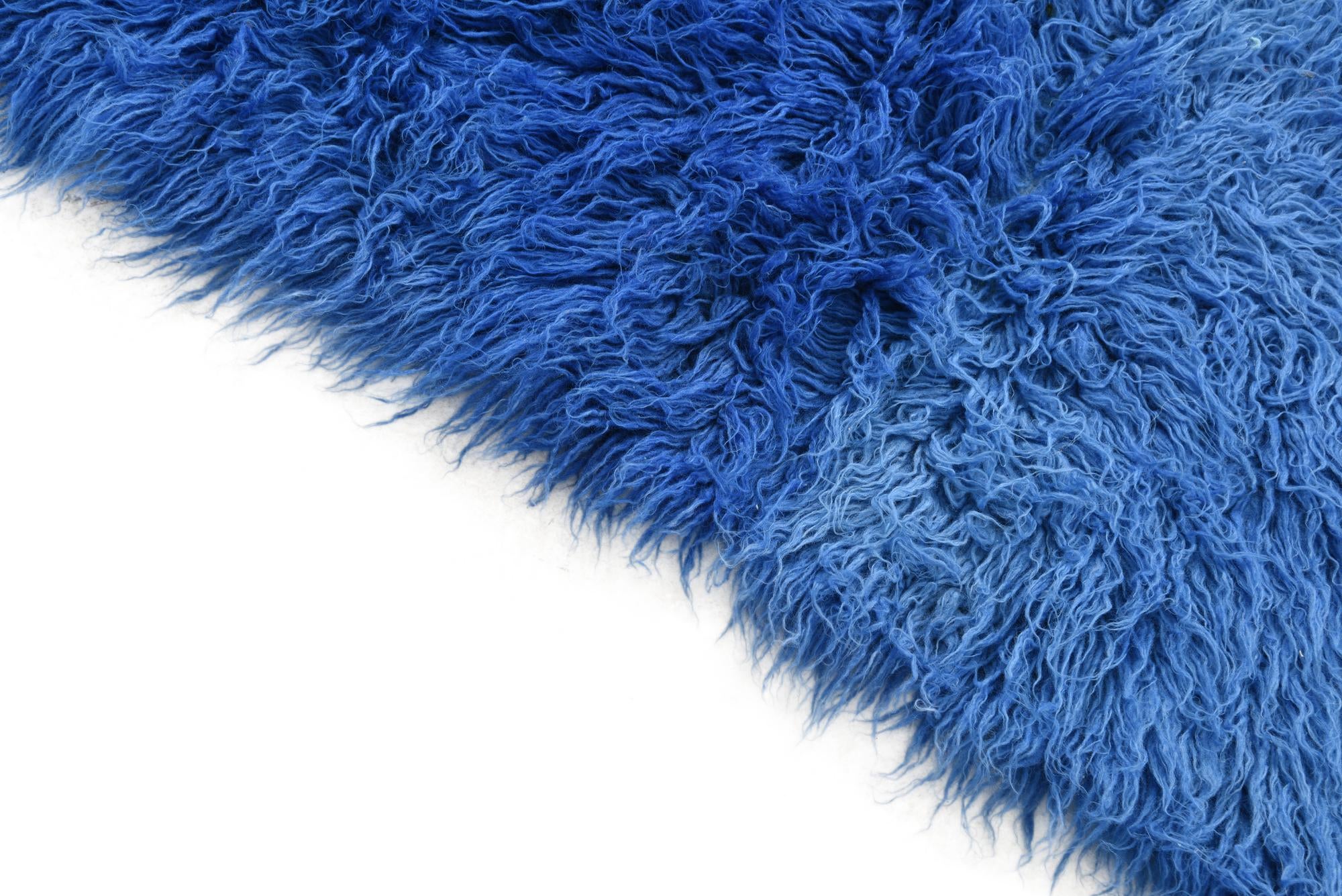 3' 4 x 4' 7 Hand Knotted Moroccan Wool Rug