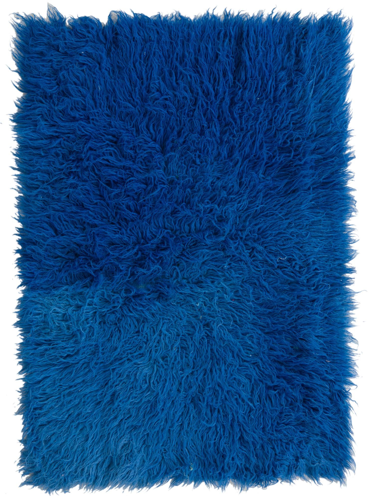 3' 4 x 4' 7 Hand Knotted Moroccan Wool Rug