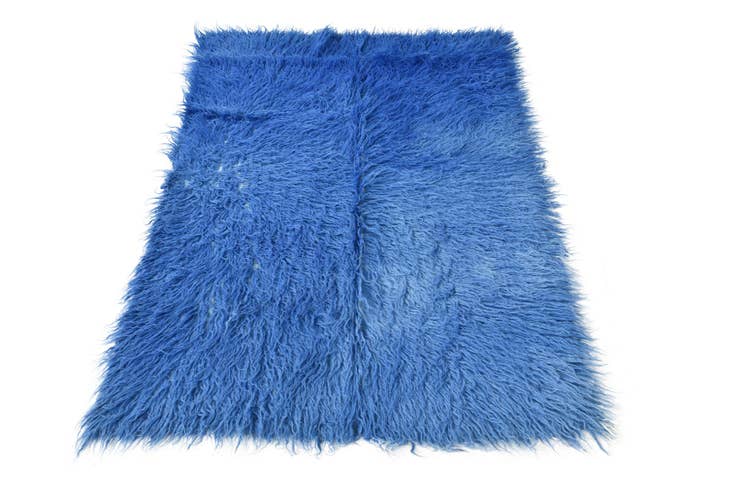 Detail image of 3' 1 x 4' 9 Hand Knotted Moroccan Wool Rug