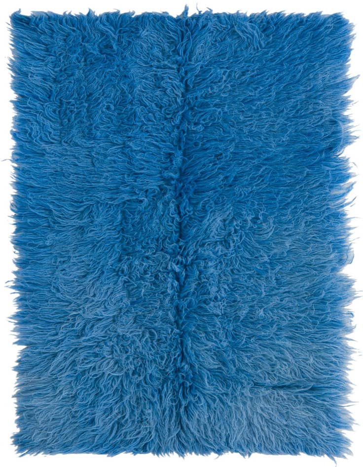 Detail image of 2' 5 x 4' 3 Hand Knotted Moroccan Wool Rug