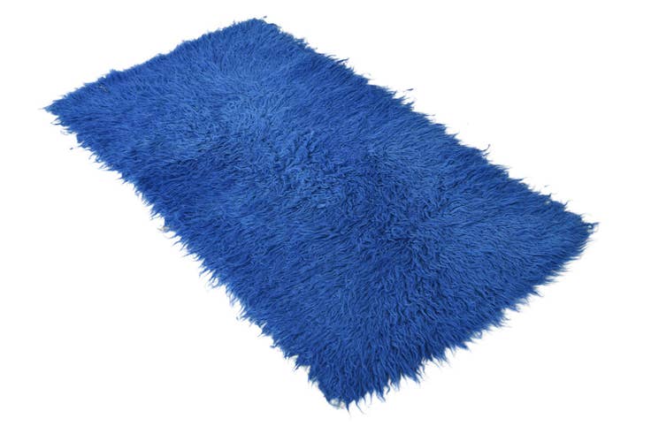 Detail image of 2' 4 x 4' 5 Hand Knotted Moroccan Wool Rug