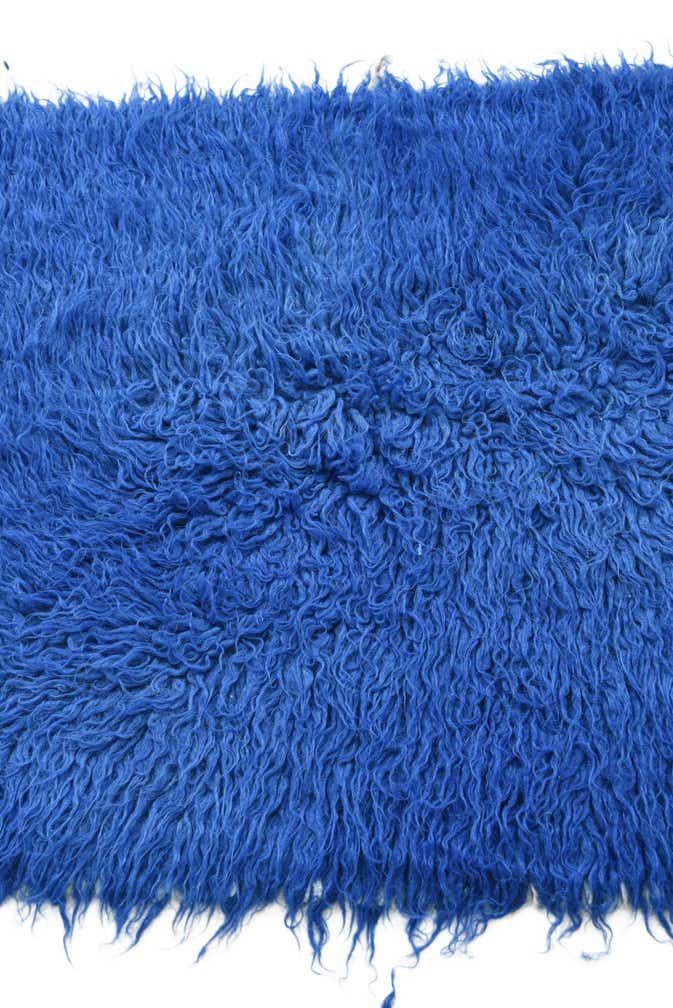 2' 4 x 4' 5 Hand Knotted Moroccan Wool Rug