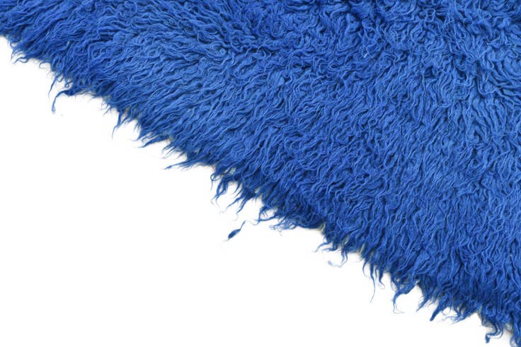 Detail image of 2' 4 x 4' 5 Hand Knotted Moroccan Wool Rug