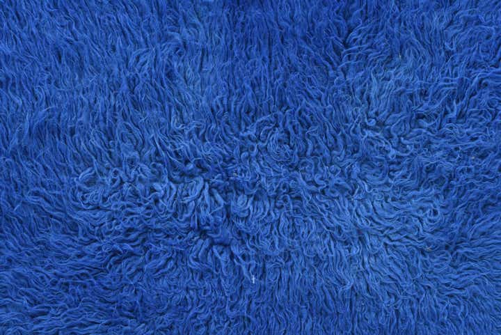 2' 4 x 4' 5 Hand Knotted Moroccan Wool Rug