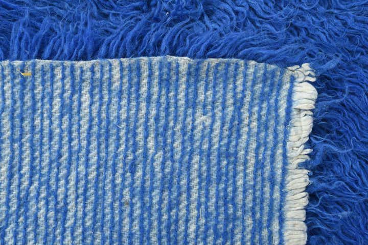 2' 4 x 4' 5 Hand Knotted Moroccan Wool Rug