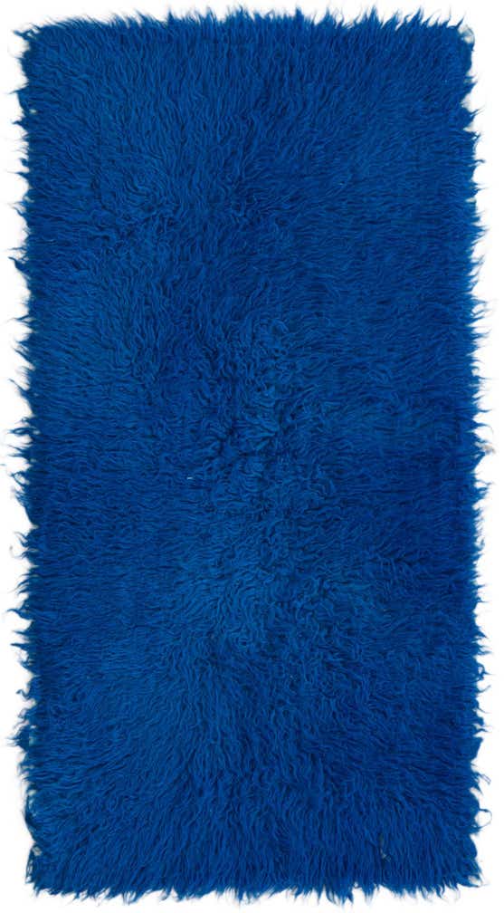 2' 4 x 4' 5 Hand Knotted Moroccan Wool Rug