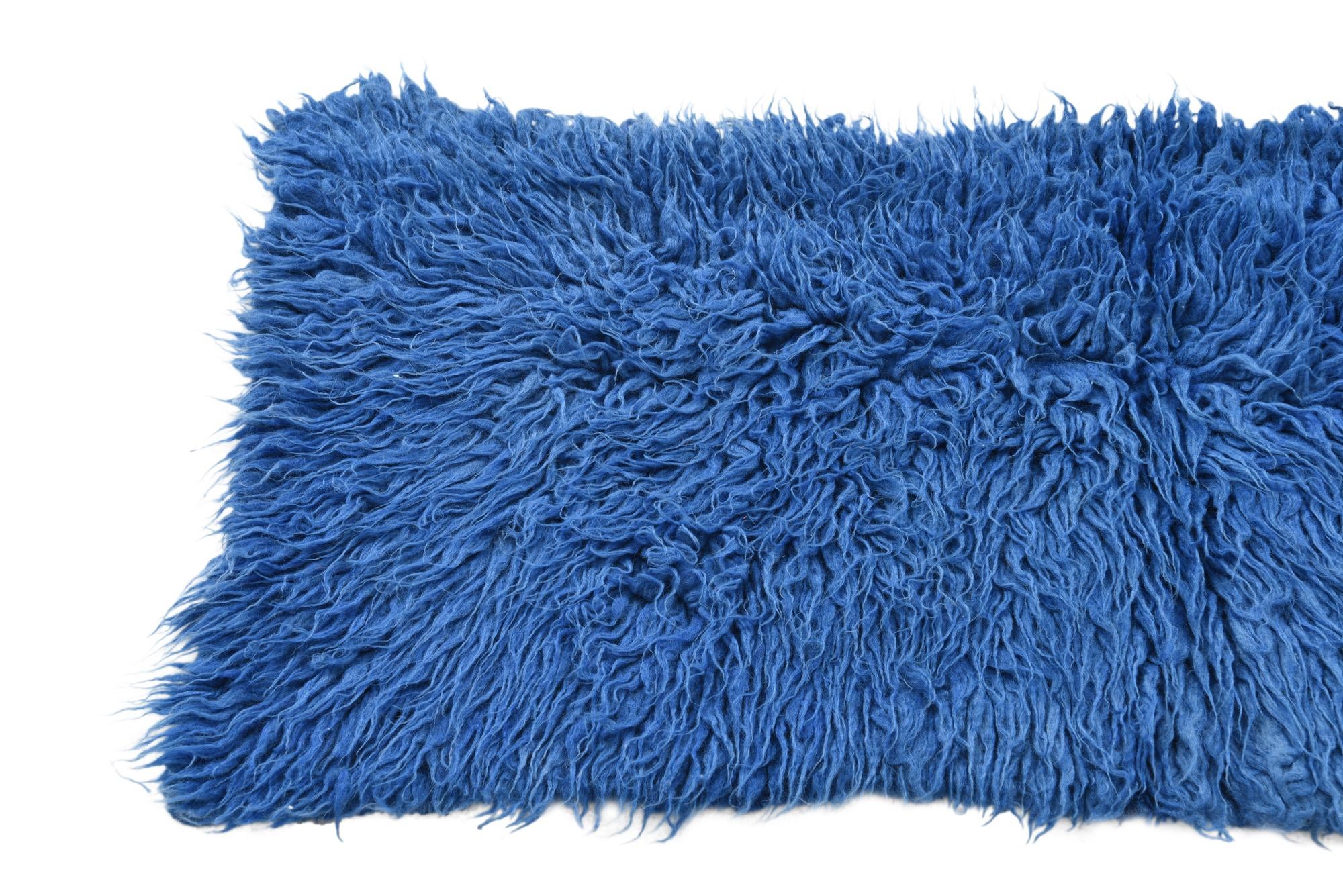 1' 7 x 3' 7 Hand Knotted Moroccan Wool Rug