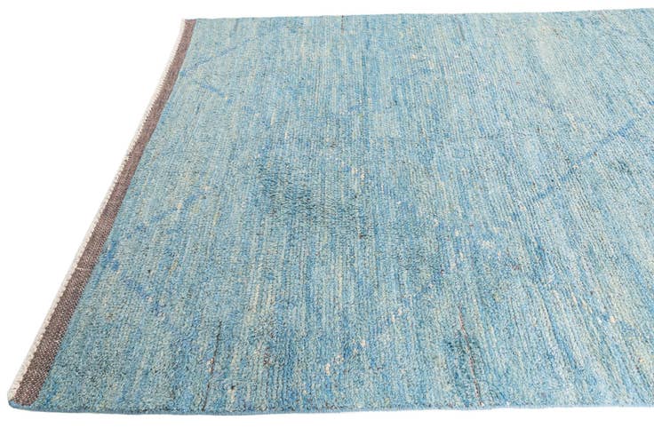 Detail image of 6' 1 x 9' 6 Hand Knotted Moroccan Wool Rug