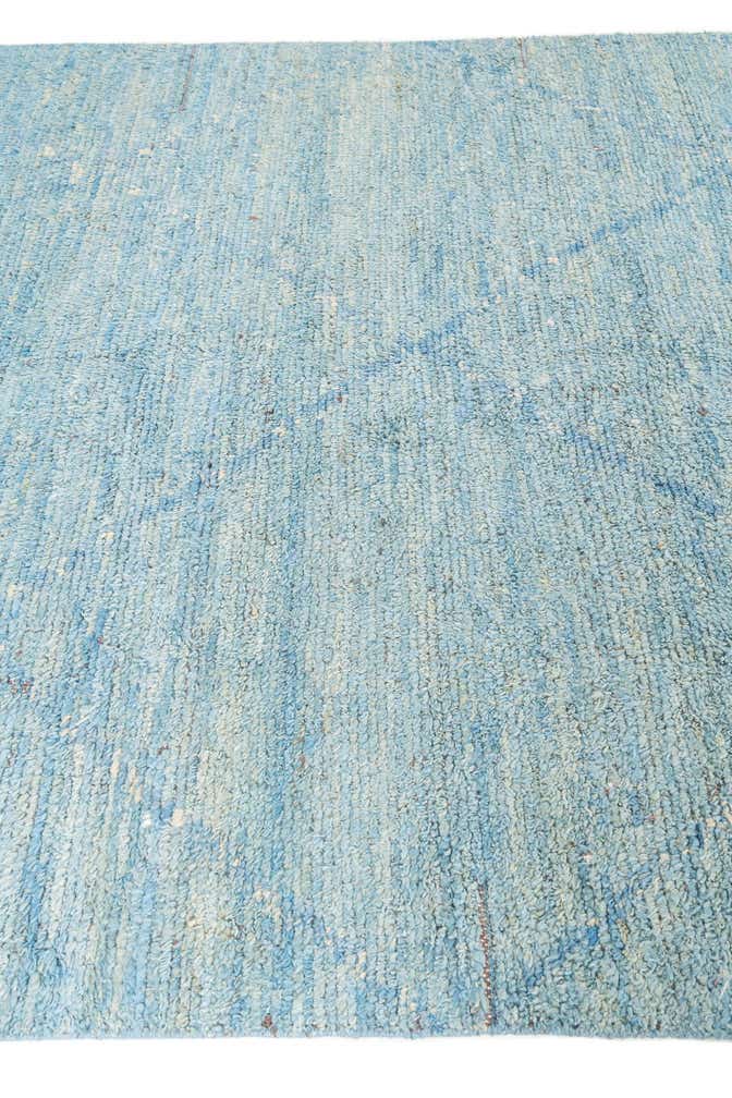 6' 1 x 9' 6 Hand Knotted Moroccan Wool Rug