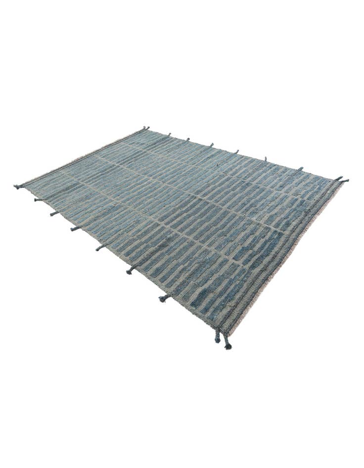 Detail image of 5' 7 x 8' 1  Hand Knotted Moroccan Wool Rug