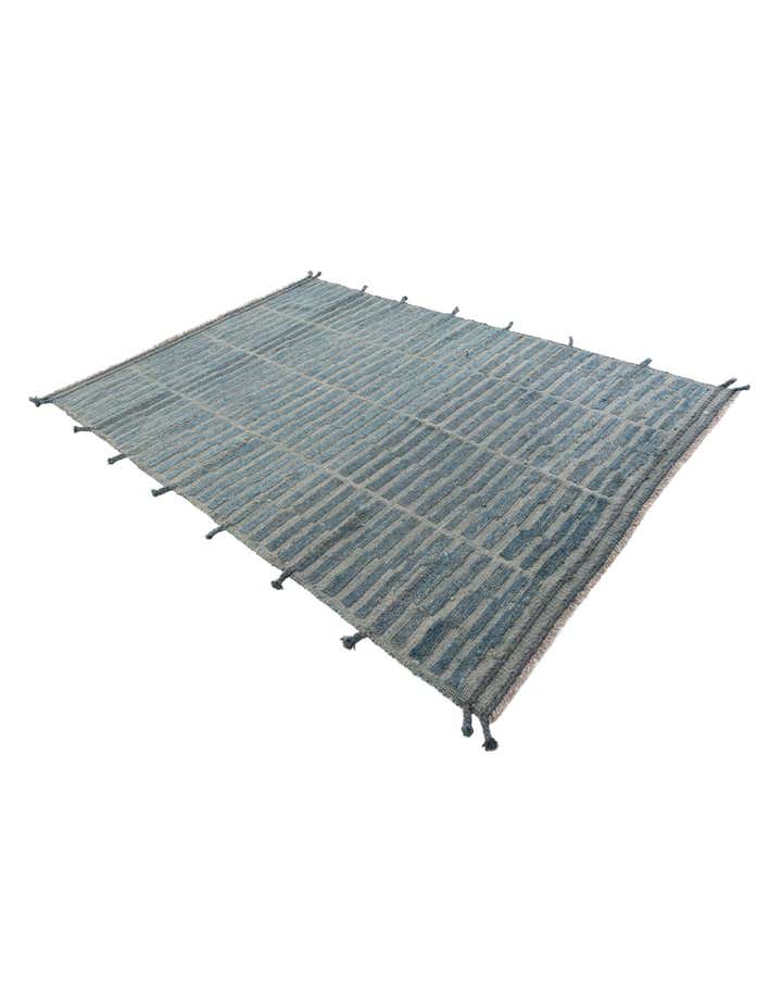 5' 7 x 8' 1 Hand Knotted Moroccan Wool Rug