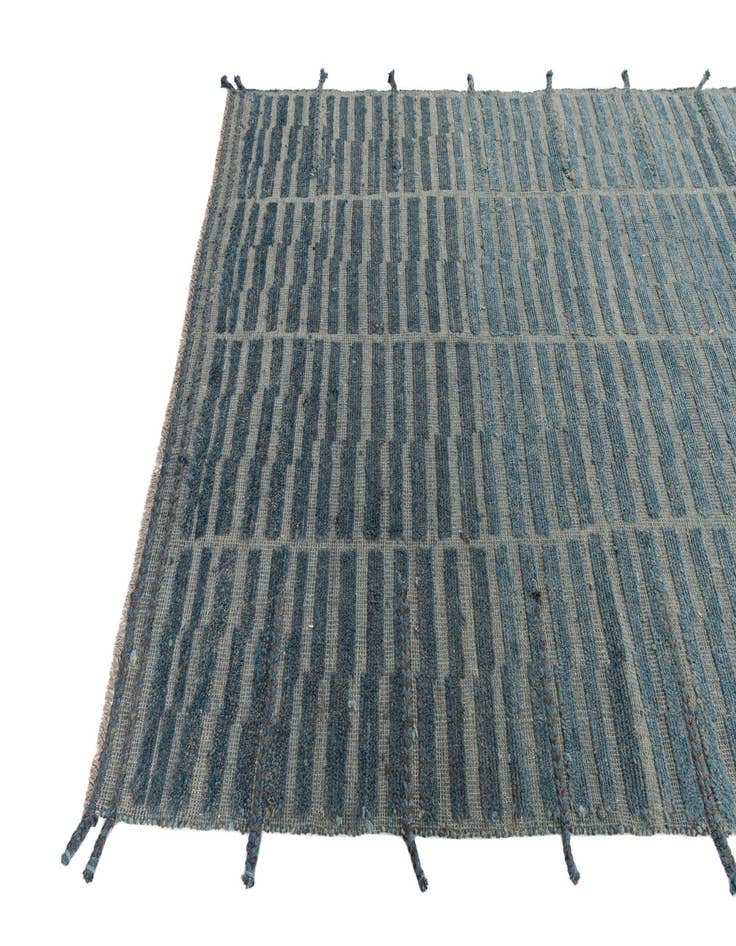 Detail image of 5' 7 x 8' 1  Hand Knotted Moroccan Wool Rug