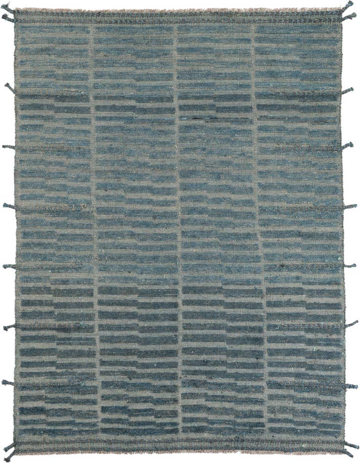Detail image of 5' 7 x 8' 1 Hand Knotted Moroccan Wool Rug