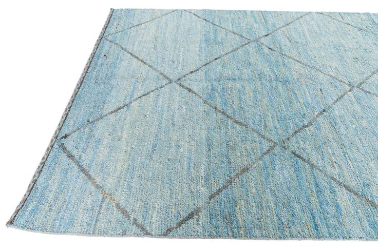 Detail image of 6' 1 x 9' 4 Hand Knotted Moroccan Wool Rug