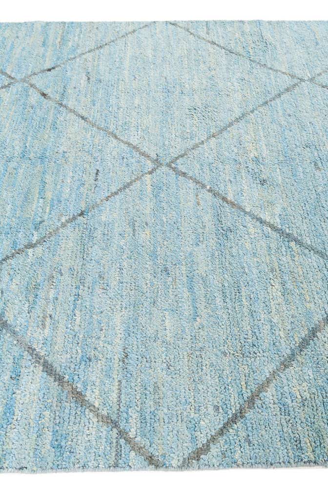 6' 1 x 9' 4 Hand Knotted Moroccan Wool Rug