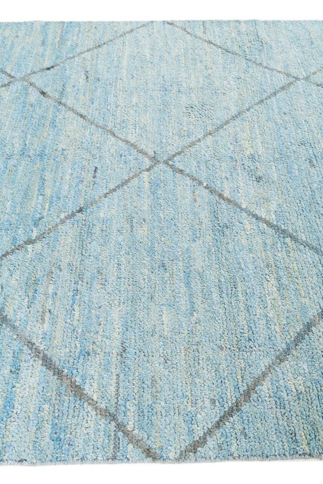 Detail image of 6' 1 x 9' 4 Hand Knotted Moroccan Wool Rug