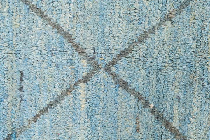 6' 1 x 9' 4 Hand Knotted Moroccan Wool Rug