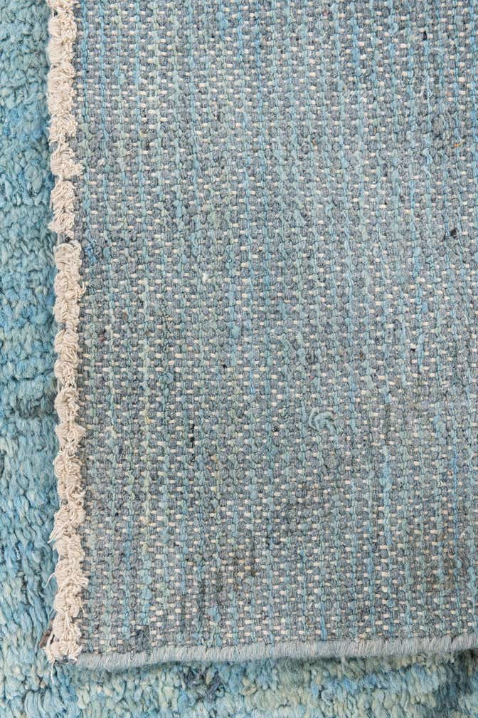 6' 1 x 9' 4 Hand Knotted Moroccan Wool Rug