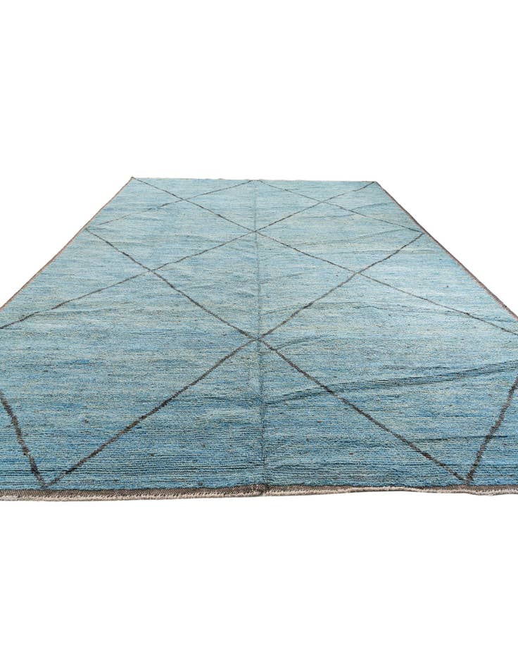 Detail image of 11' 9 x 15' 6 Hand Knotted Moroccan Wool Rug