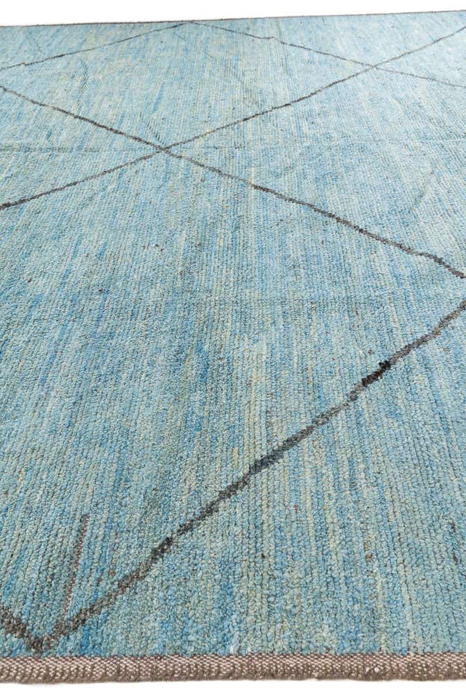 11' 9 x 15' 6 Hand Knotted Moroccan Wool Rug