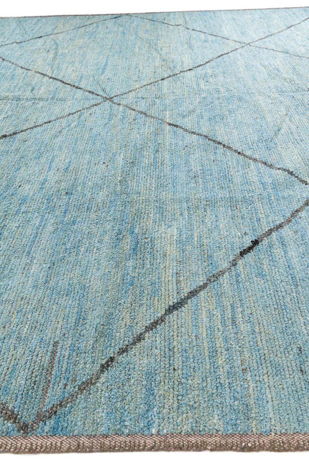 Detail image of 11' 9 x 15' 6 Hand Knotted Moroccan Wool Rug