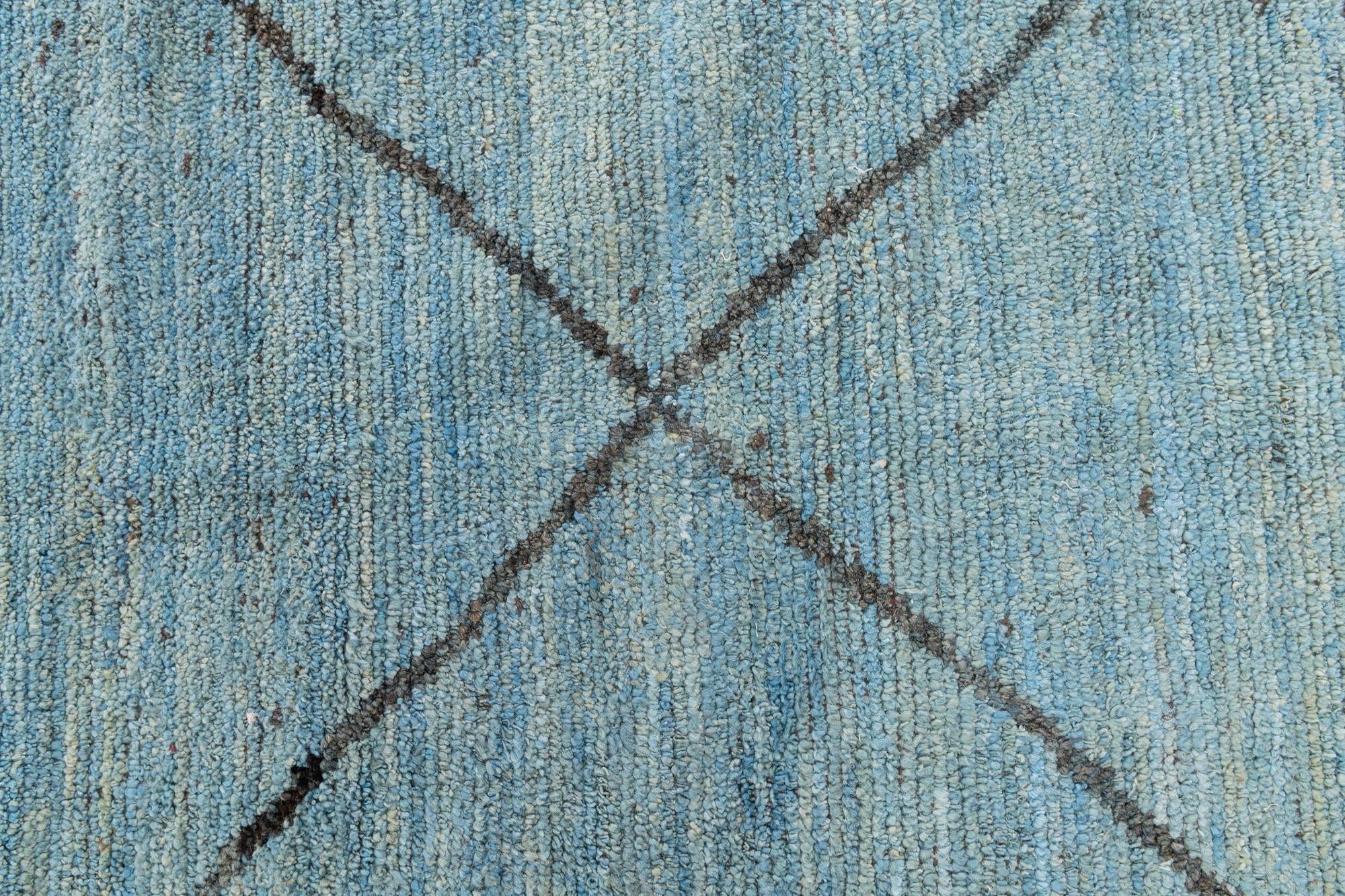 11' 9 x 15' 6 Hand Knotted Moroccan Wool Rug