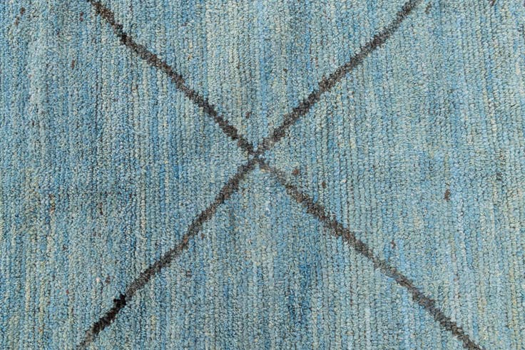 Detail image of 11' 9 x 15' 6 Hand Knotted Moroccan Wool Rug