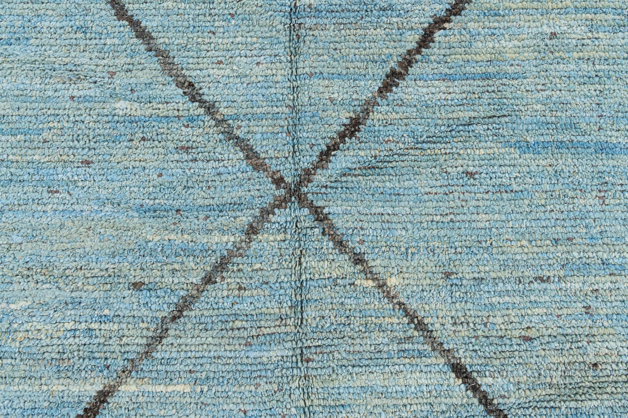 11' 9 x 15' 6 Hand Knotted Moroccan Wool Rug