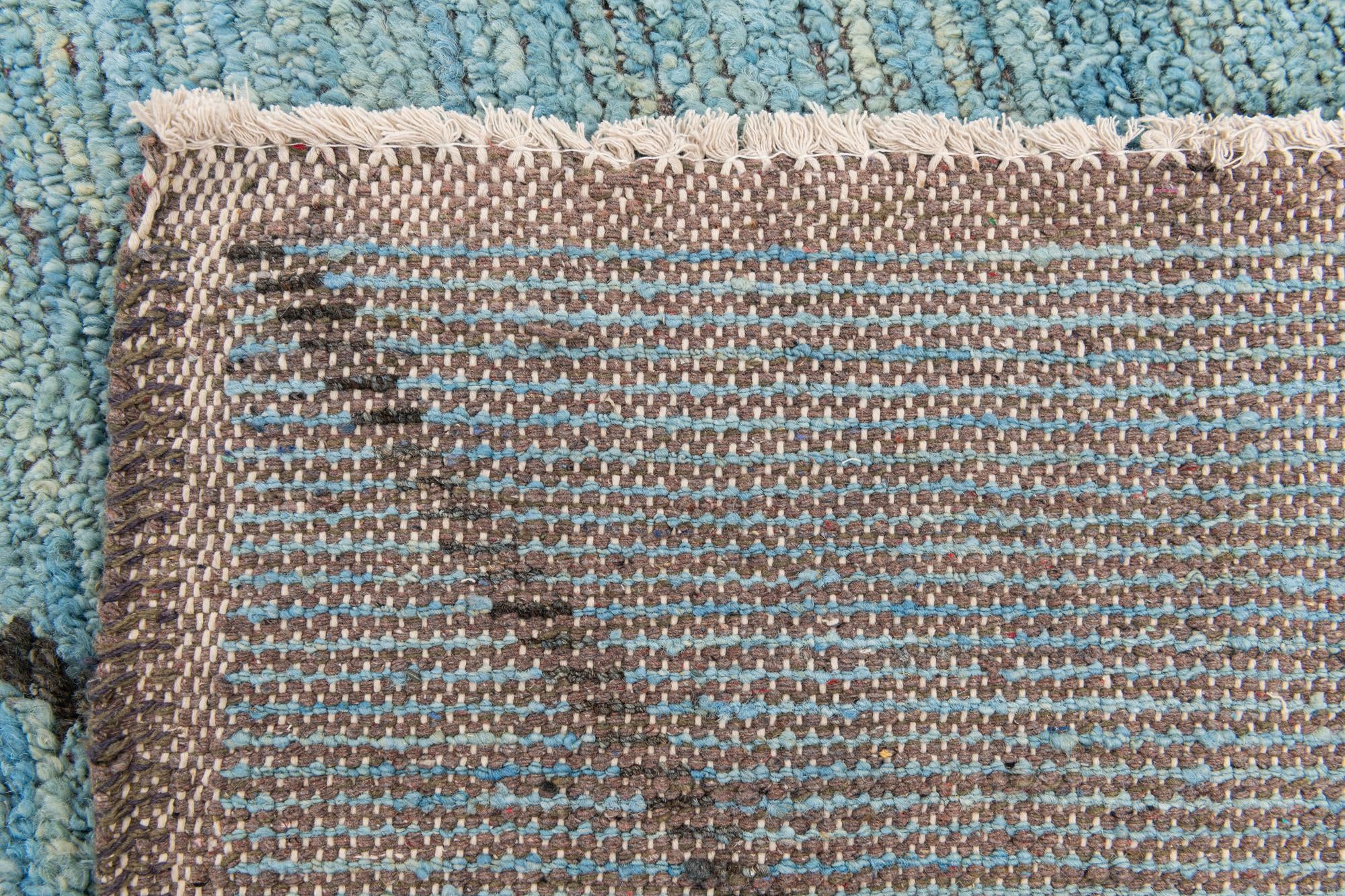 11' 9 x 15' 6 Hand Knotted Moroccan Wool Rug