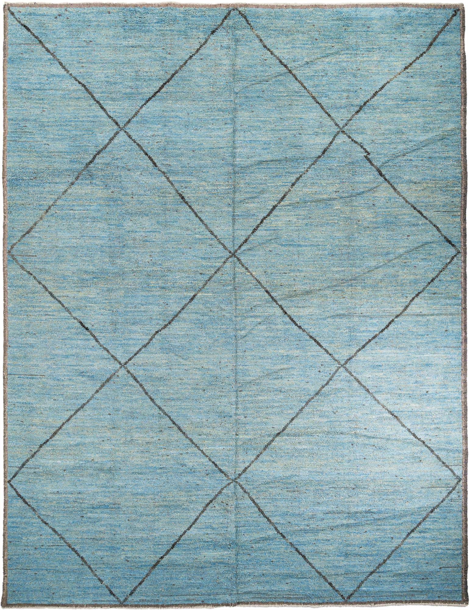 11' 9 x 15' 6 Hand Knotted Moroccan Wool Rug
