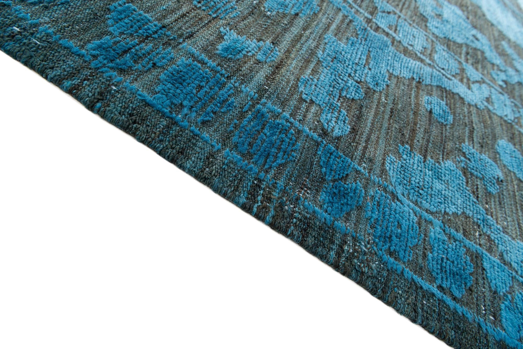 10' x 13' 10 Hand Knotted Moroccan Wool Rug