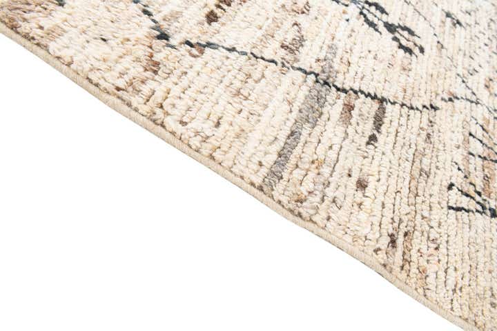 6' 7 x 9' 6 Hand Knotted Moroccan Wool Rug