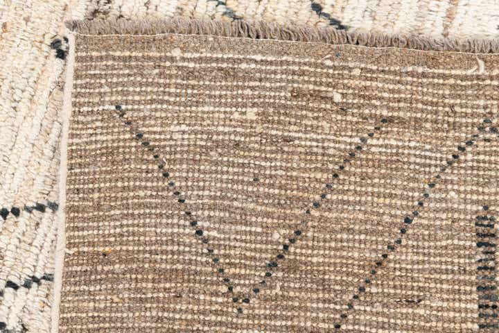 6' 7 x 9' 6 Hand Knotted Moroccan Wool Rug
