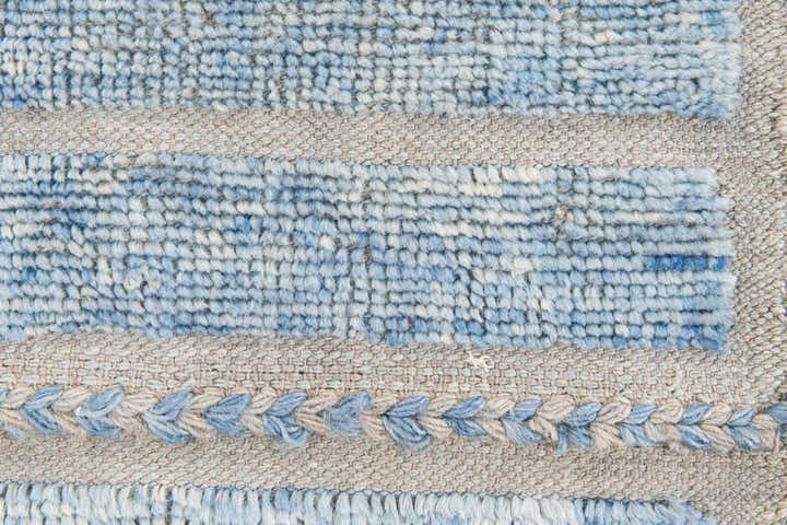 4' 1 x 5' 10 Hand Knotted Moroccan Wool Rug