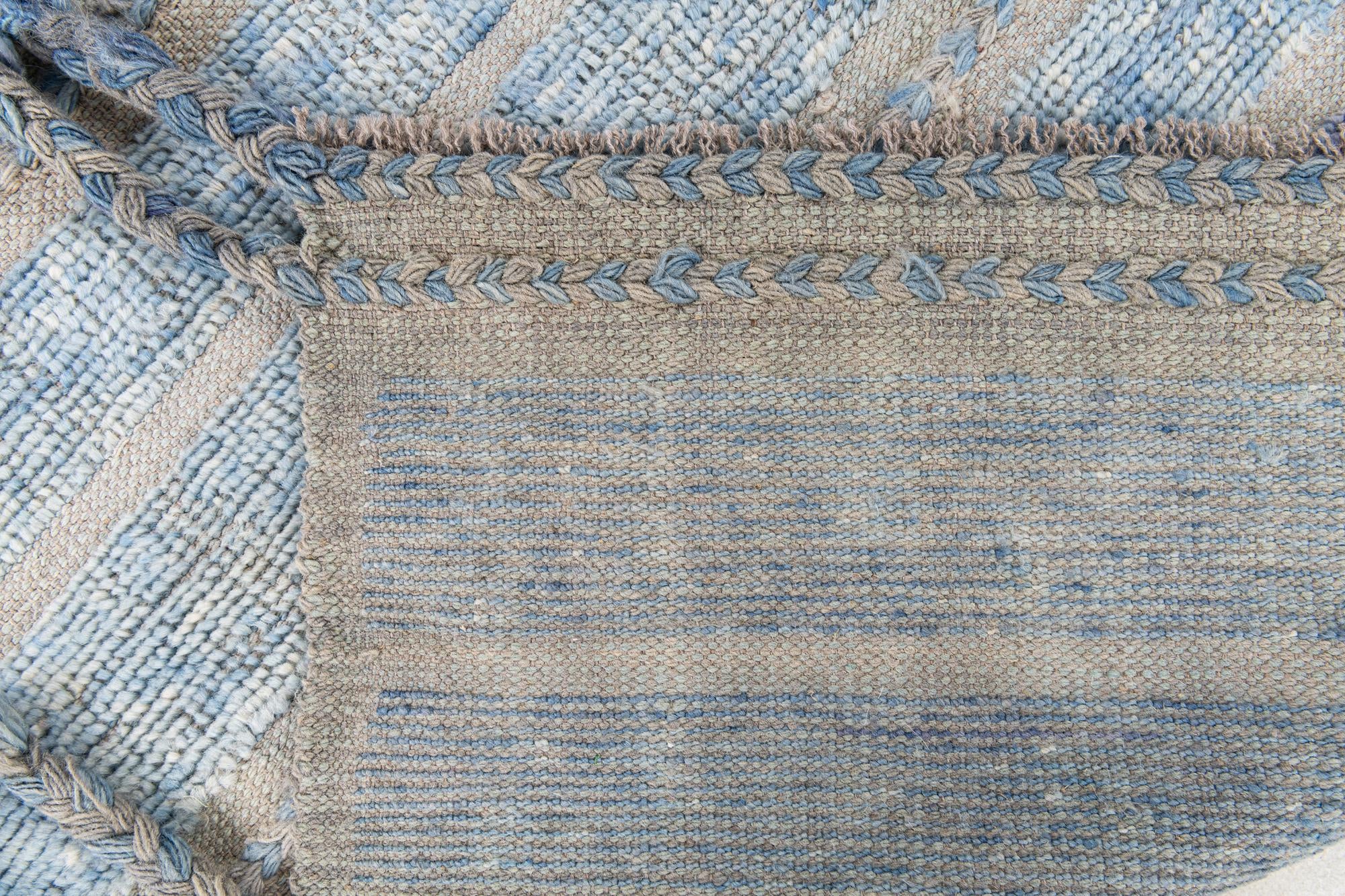 4' 1 x 5' 10 Hand Knotted Moroccan Wool Rug