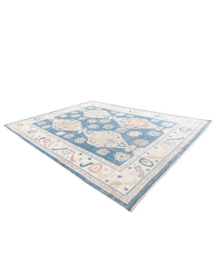 Detail image of 7' 7 x 10'  Hand Knotted Moroccan Wool Rug