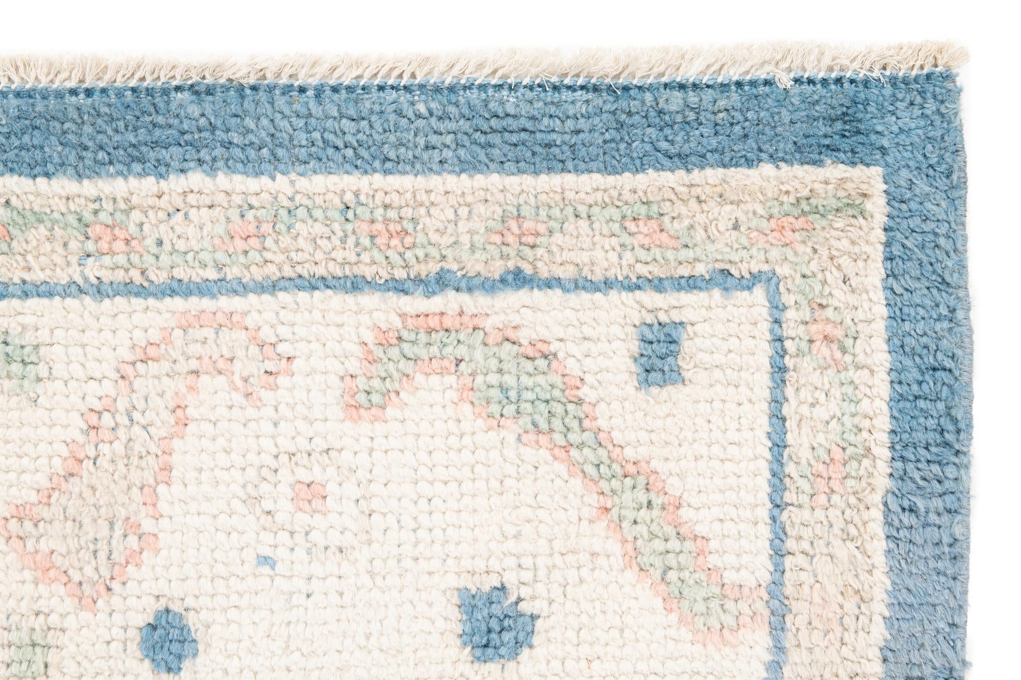 7' 7 x 10' Hand Knotted Moroccan Wool Rug