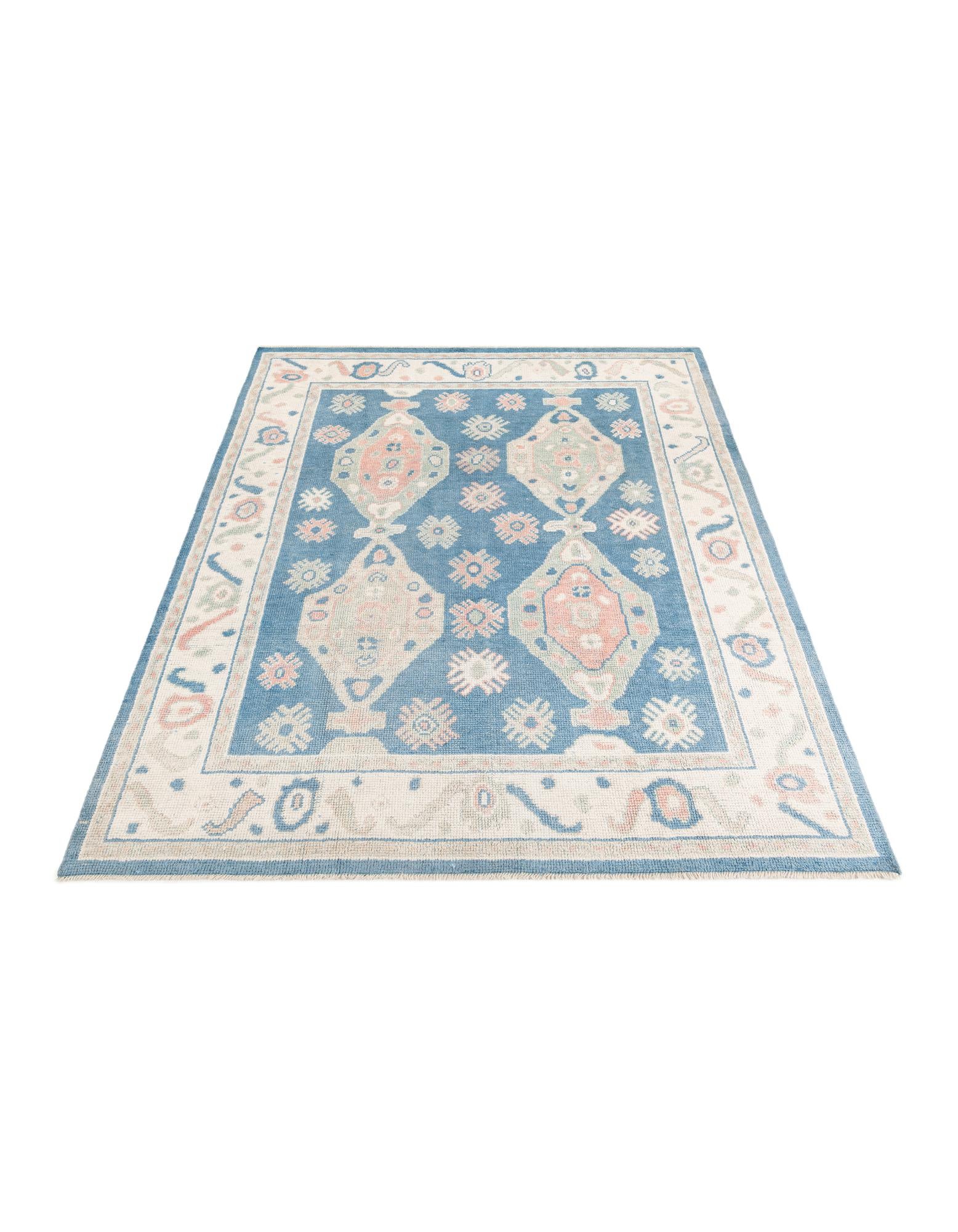 7' 7 x 10' Hand Knotted Moroccan Wool Rug