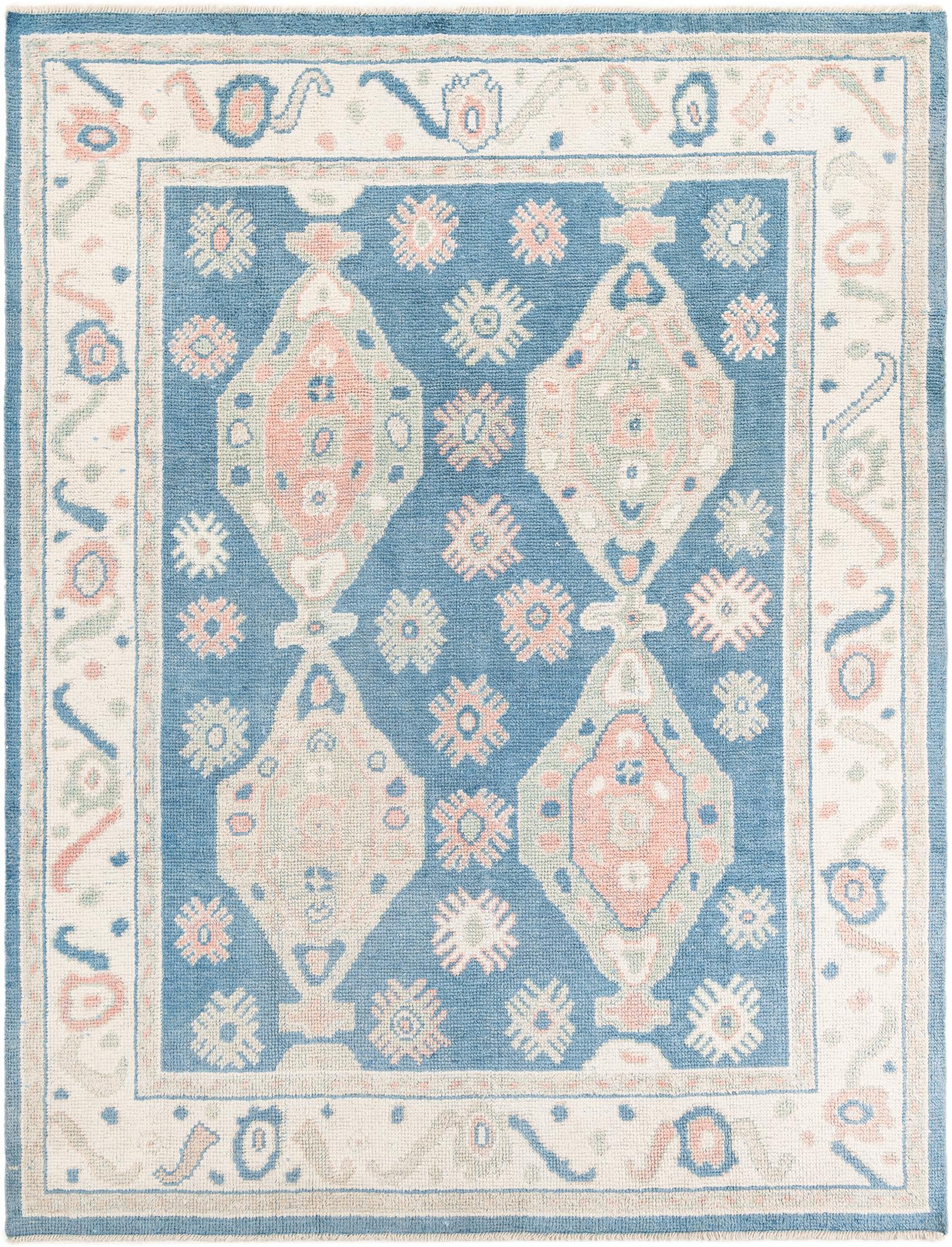 7' 7 x 10' Hand Knotted Moroccan Wool Rug