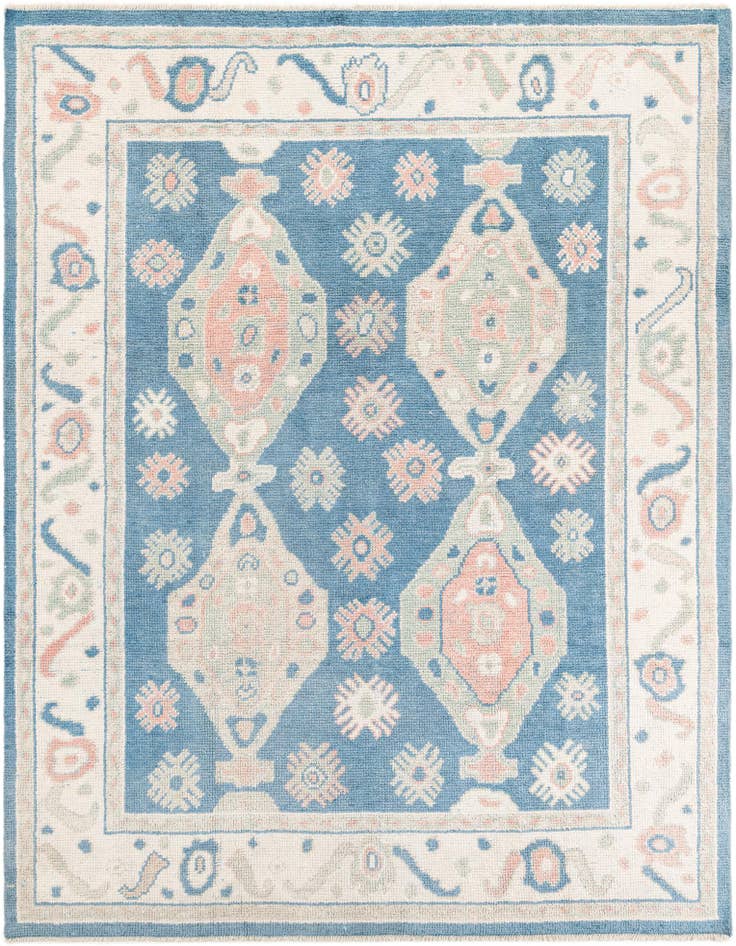 Detail image of 7' 7 x 10' Hand Knotted Moroccan Wool Rug