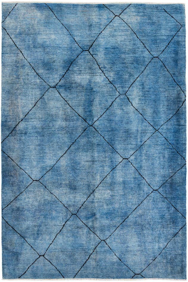 Detail image of 6' 9 x 10' 1 Hand Knotted Moroccan Wool Rug